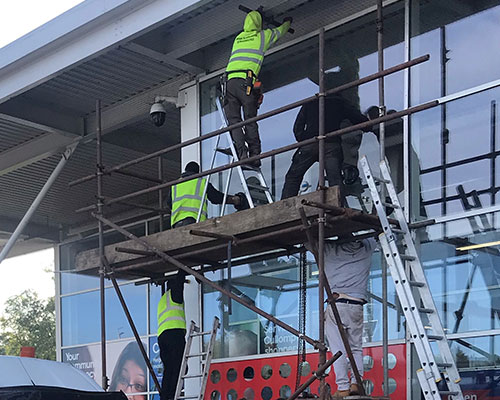 commercial glazier Devon